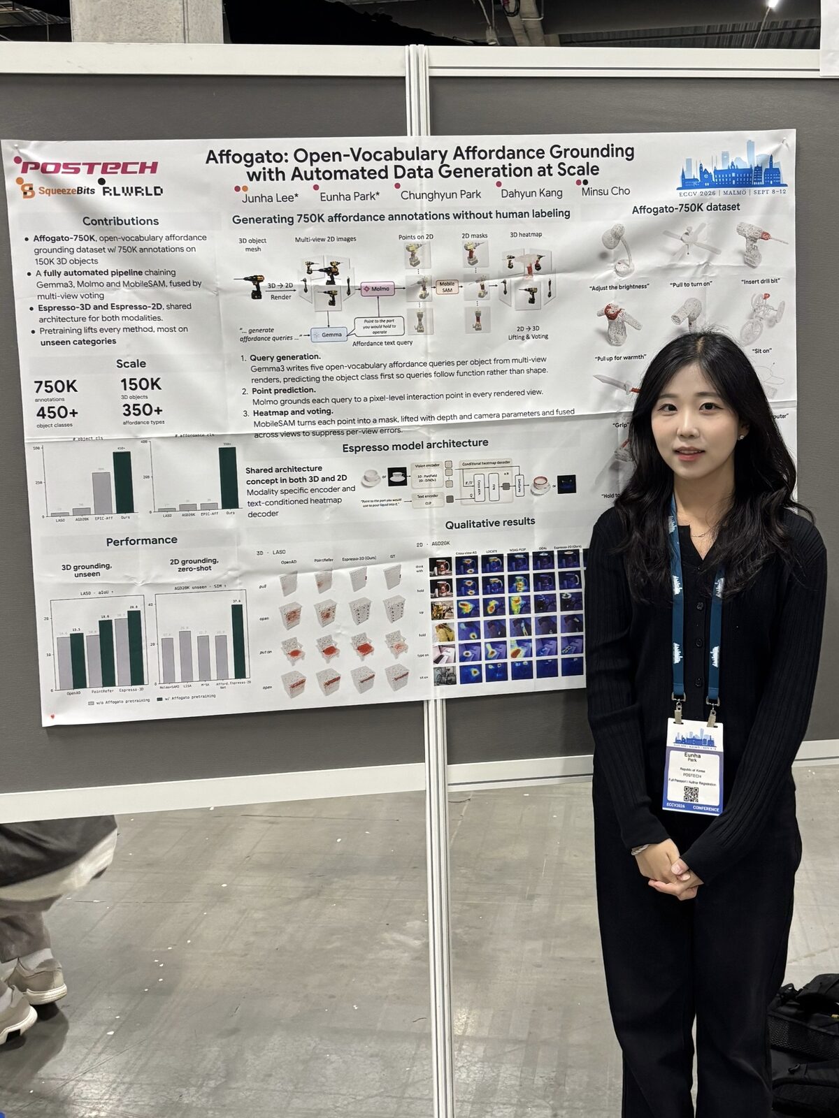 Presenting AffoGato at ECCV 2026
